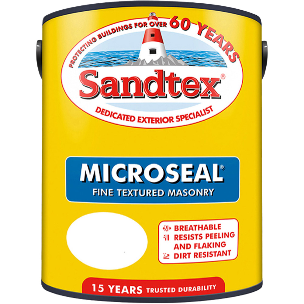 Sandtex Retail Sandstone Textured Microseal Masonry Paint 5L Image 2