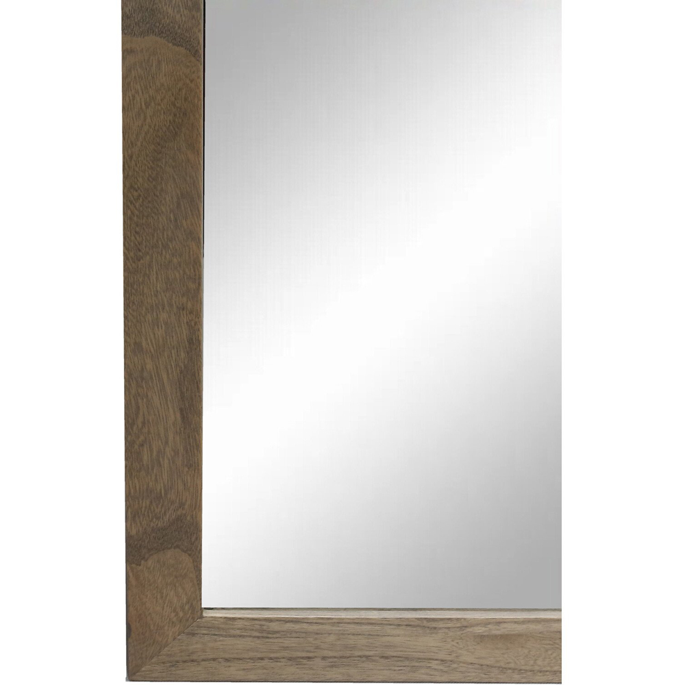 Rosemont Wooden Over Mantle Mirror Brown Image 9