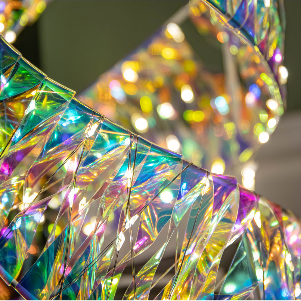 Samuel Alexander 400 Warm White LED Iridescent Shimmer Spiral Christmas Tree Decoration 3ft Image 6