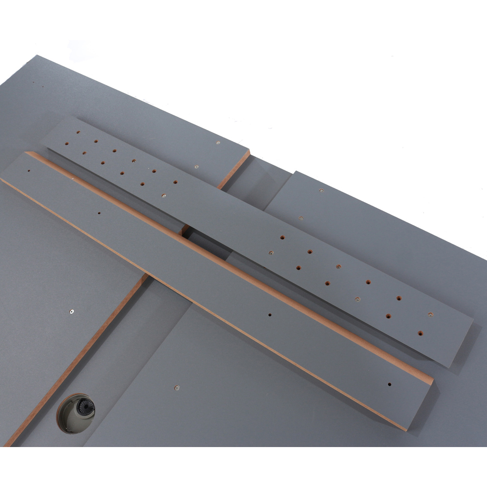 Core Products Single Shelf Grey Extendable Fixed TV Wall Panel Image 5