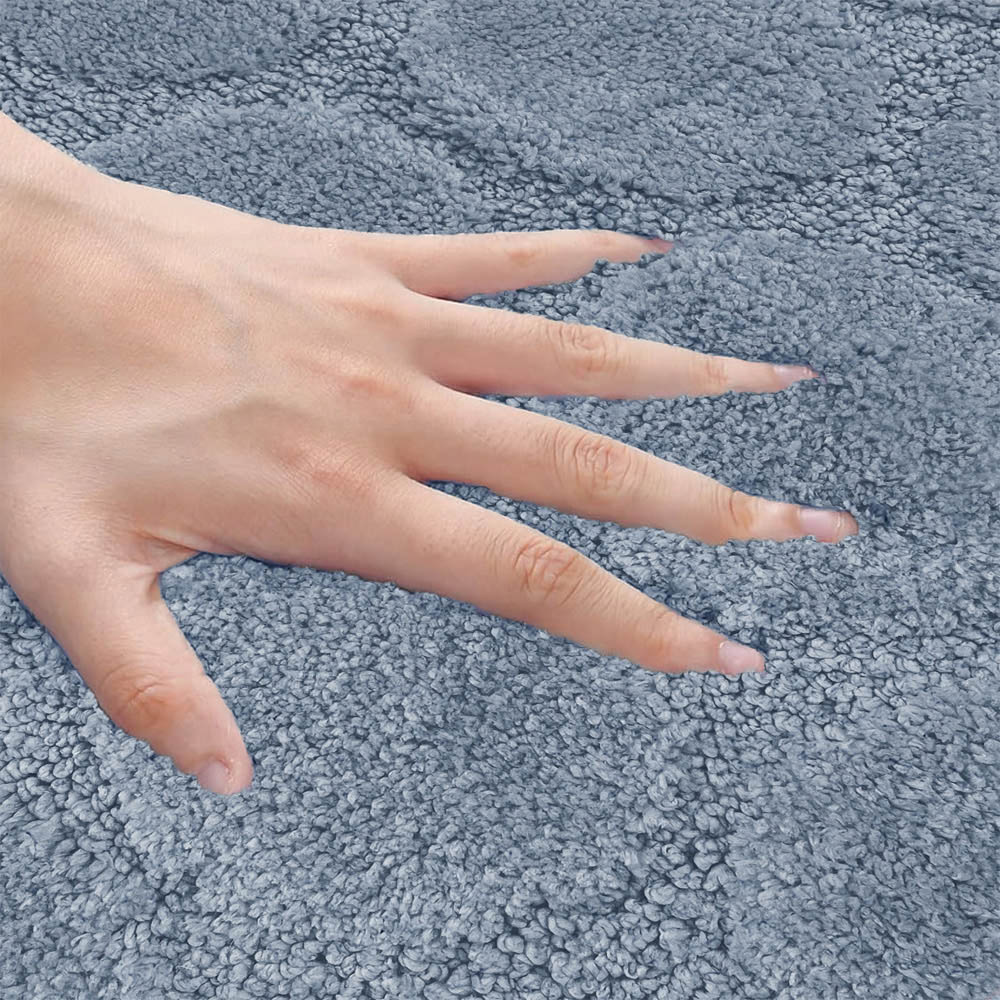 Velosso Cobla Blue Bath Mat Set Image 4