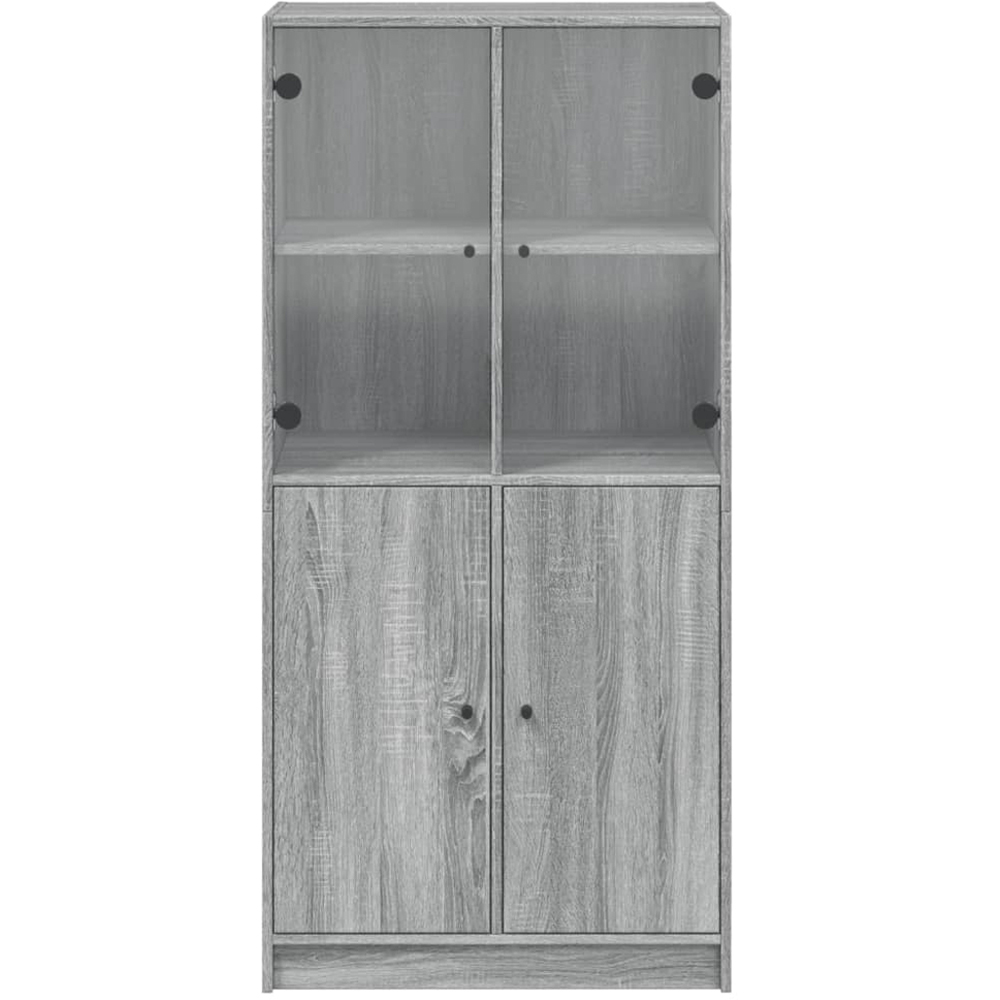 vidaXL 4 Door Grey Sonoma Highboard Image 7