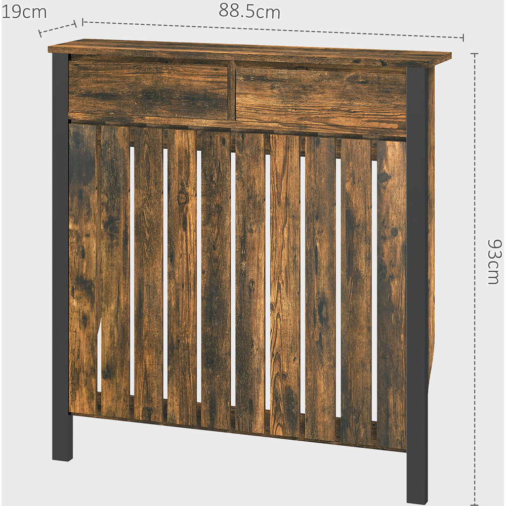 Portland Wood Effect Vertical Slats Radiator Cover Small Image 9