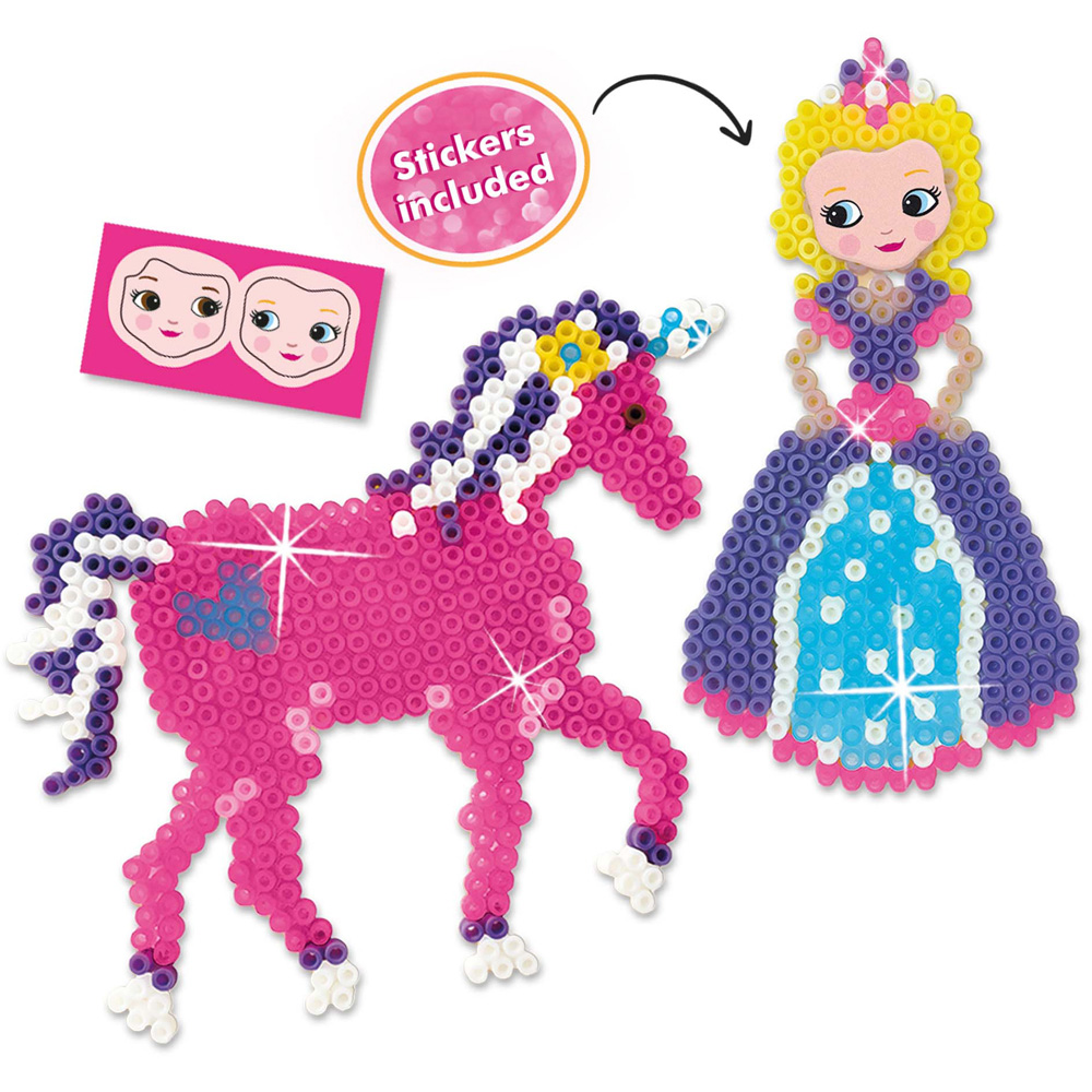 SES Creative Beedz Unicorns and Princesses Iron On Beads Kit 2100 Piece Image 4