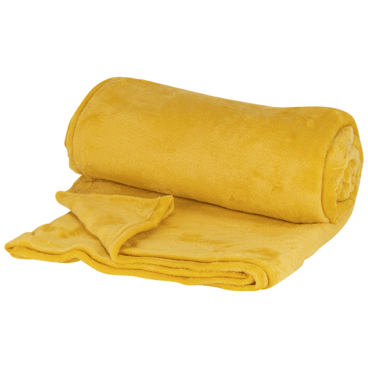 Divante Yellow Supersoft Extra Large Throw Image 2