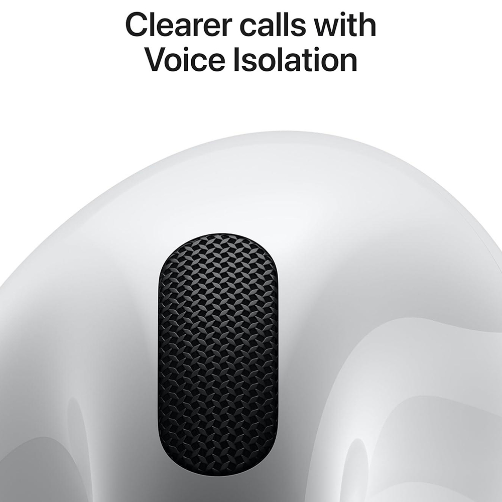 Apple 4th Gen White Active Noise Cancellation AirPods with USB-C Charging Image 3