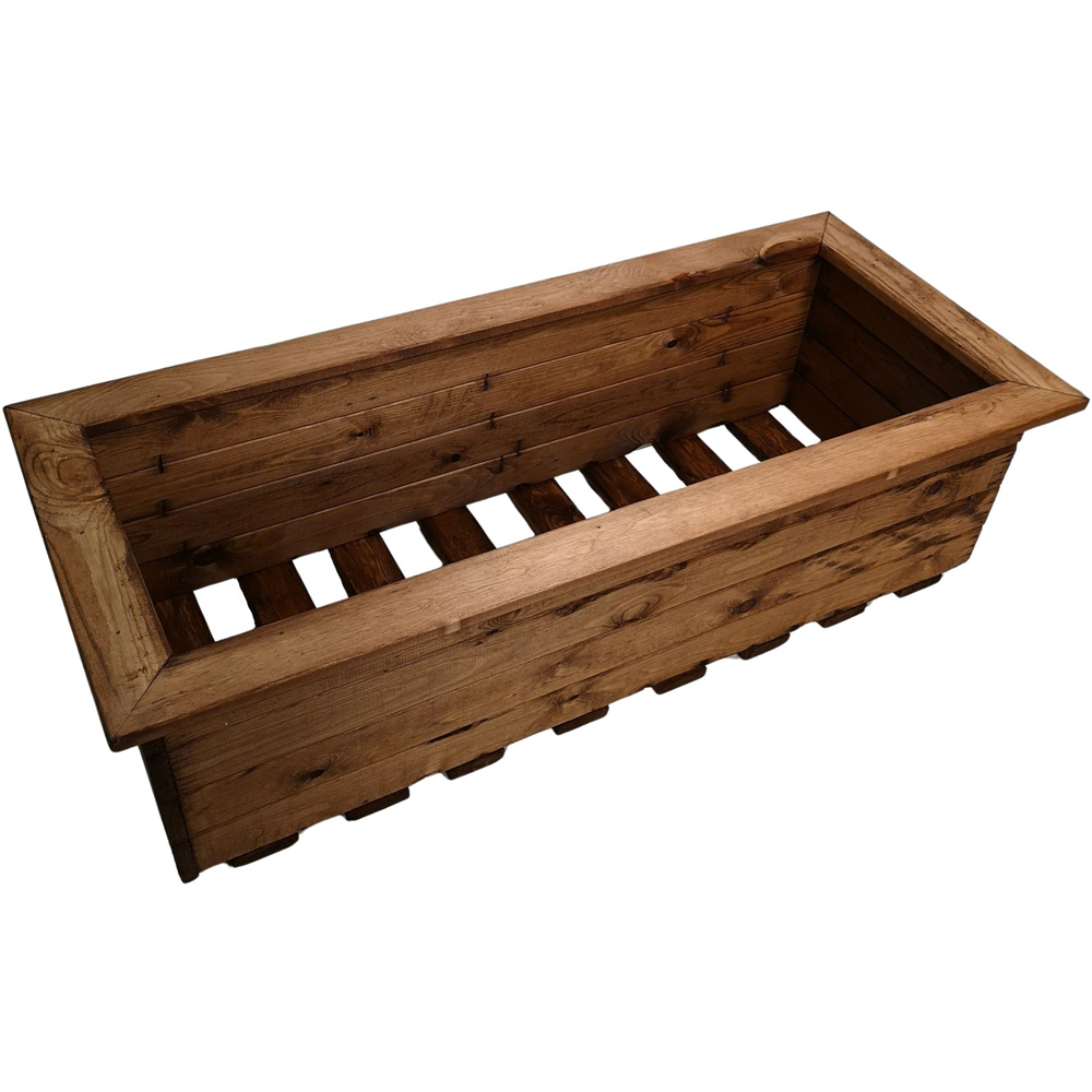 Samuel Alexander Large Wooden Garden Trough 108 x 41cm Image 1