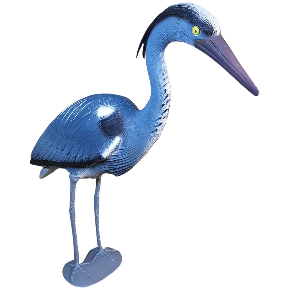 Hamble Distribution Blue Heron Bird Deterrent Garden Ornament Image 1