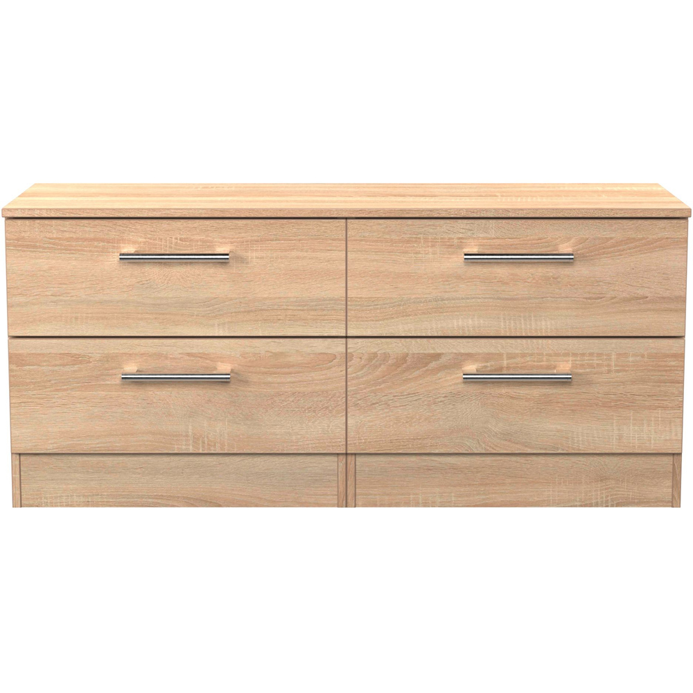 Crowndale Devon 4 Drawer Bardolino Oak Bed Box Ready Assembled Image 3
