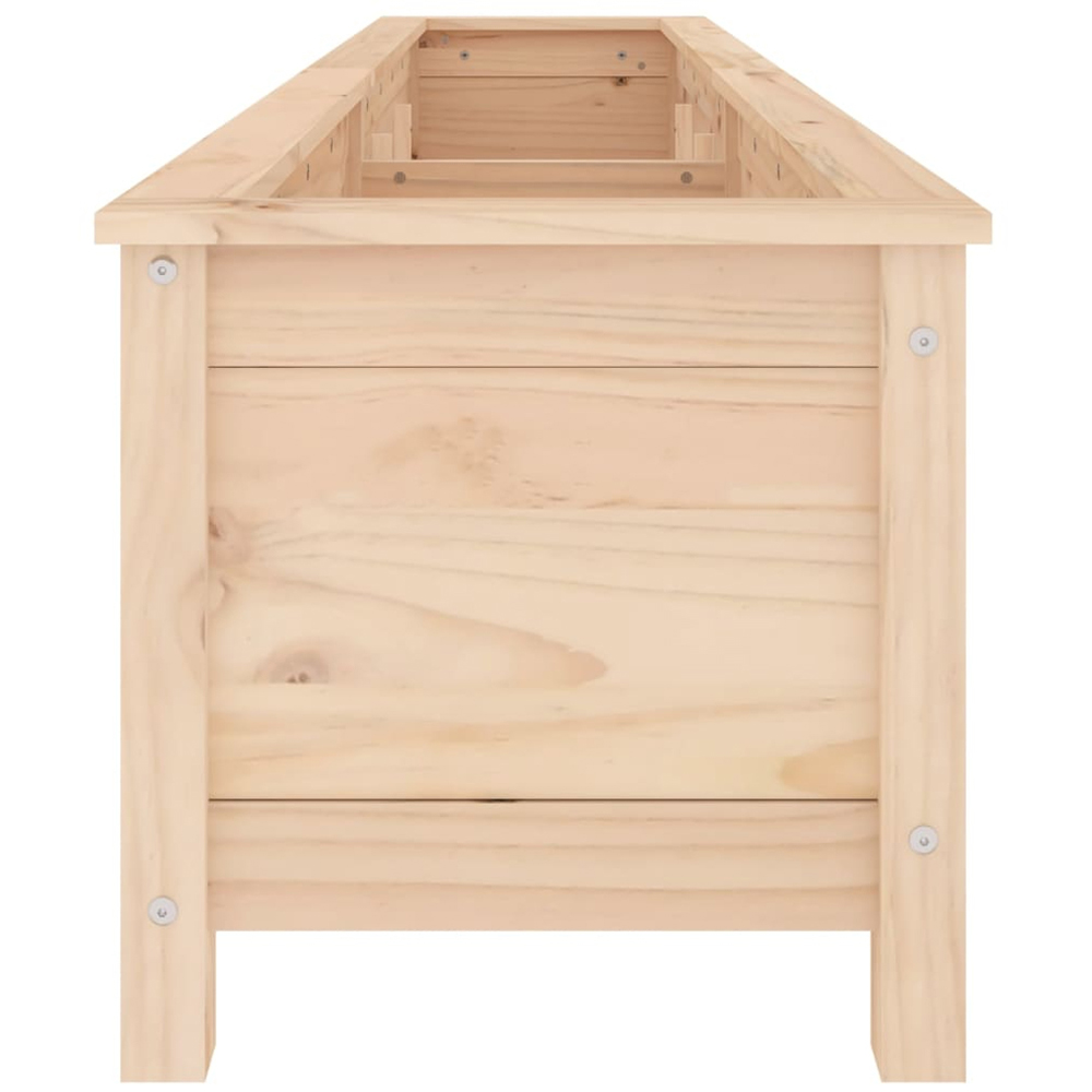 vidaXL Brown Pine Wood Raised Garden Bed 39 x 40 x 199.5cm Image 3