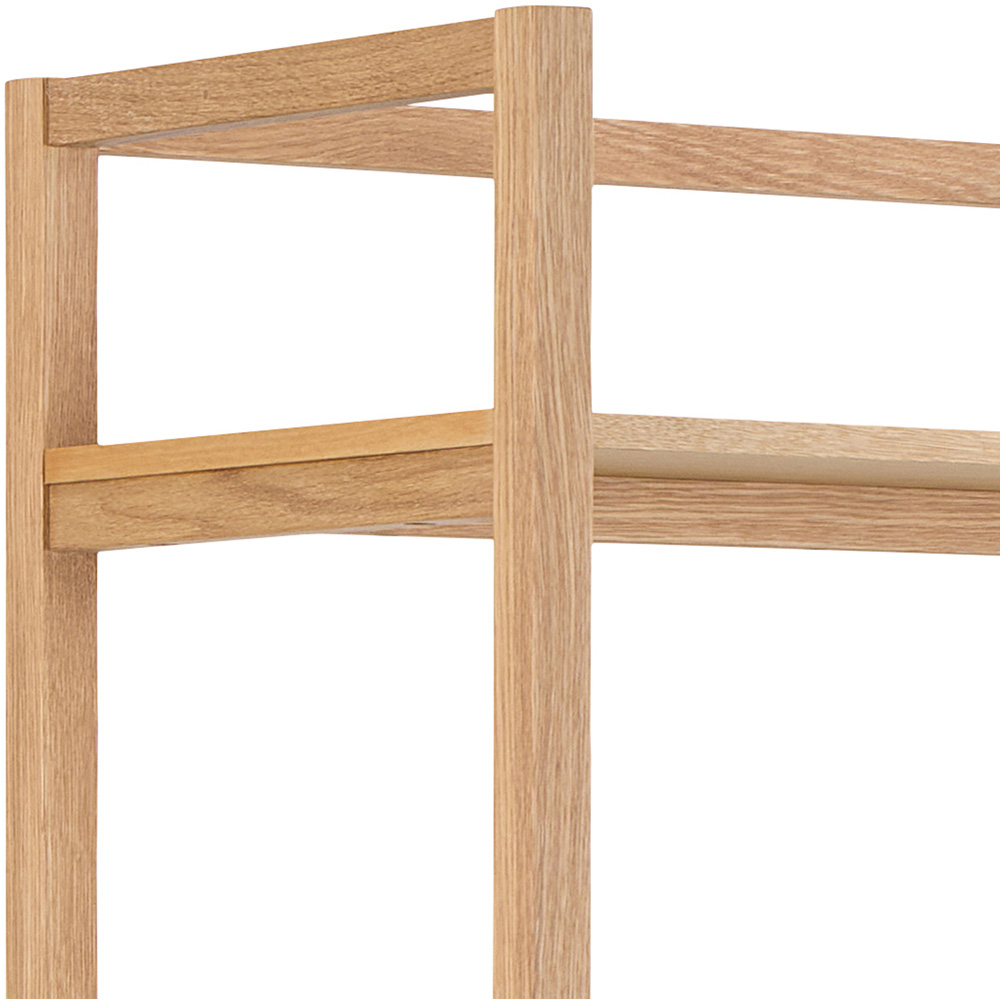 Florence Ludza 6 Shelf Oak Rectangular Bookcase Image 6