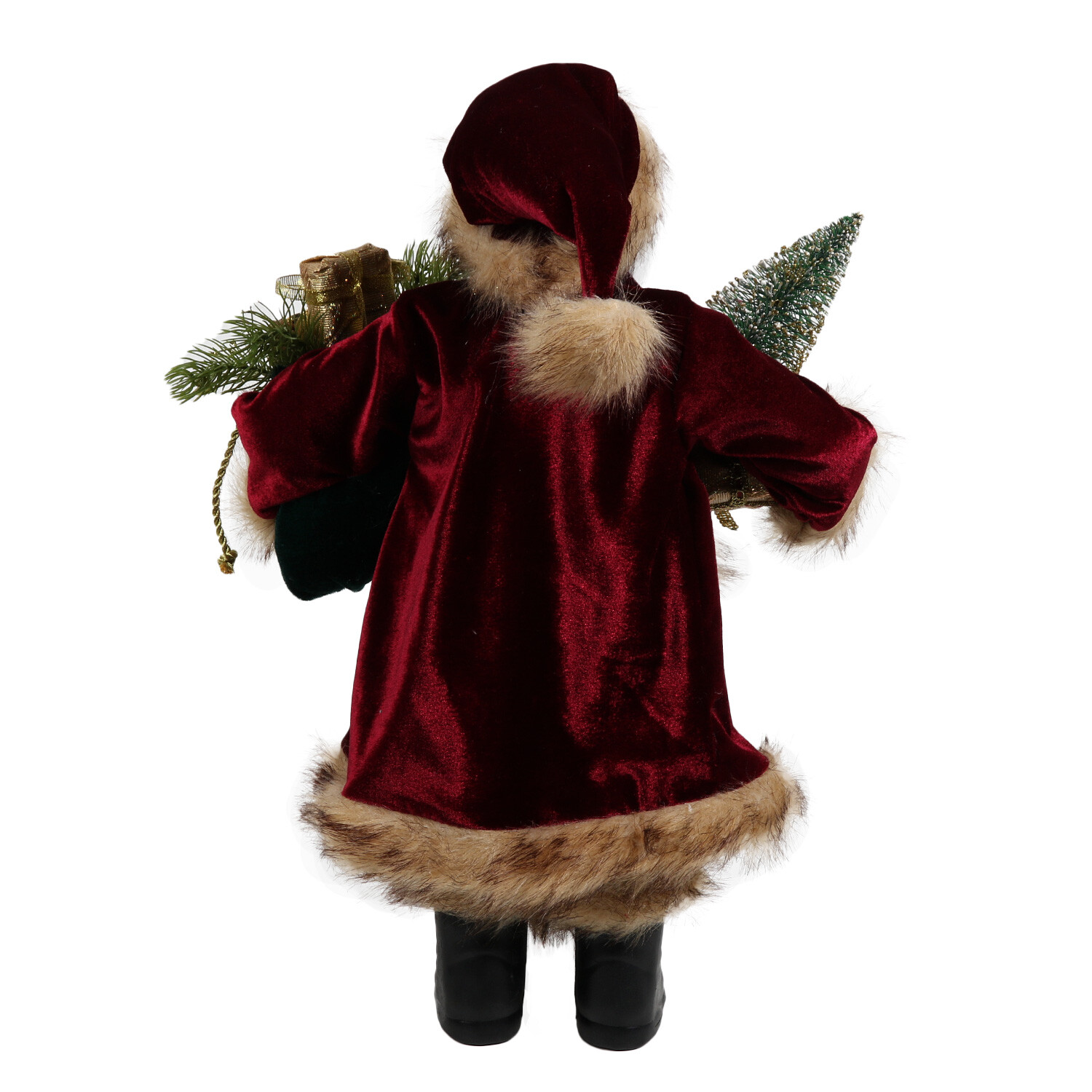 Burgundy Standing Santa - Burgundy Image 10