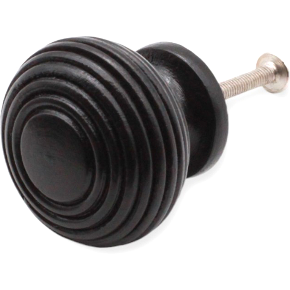Spira Brass Ebonised Beehive Cupboard Knob 30mm Image 3