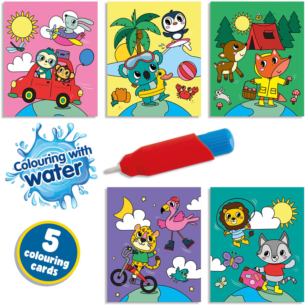 SES Creative Colouring with Water Travel Book and Brush Set Image 2