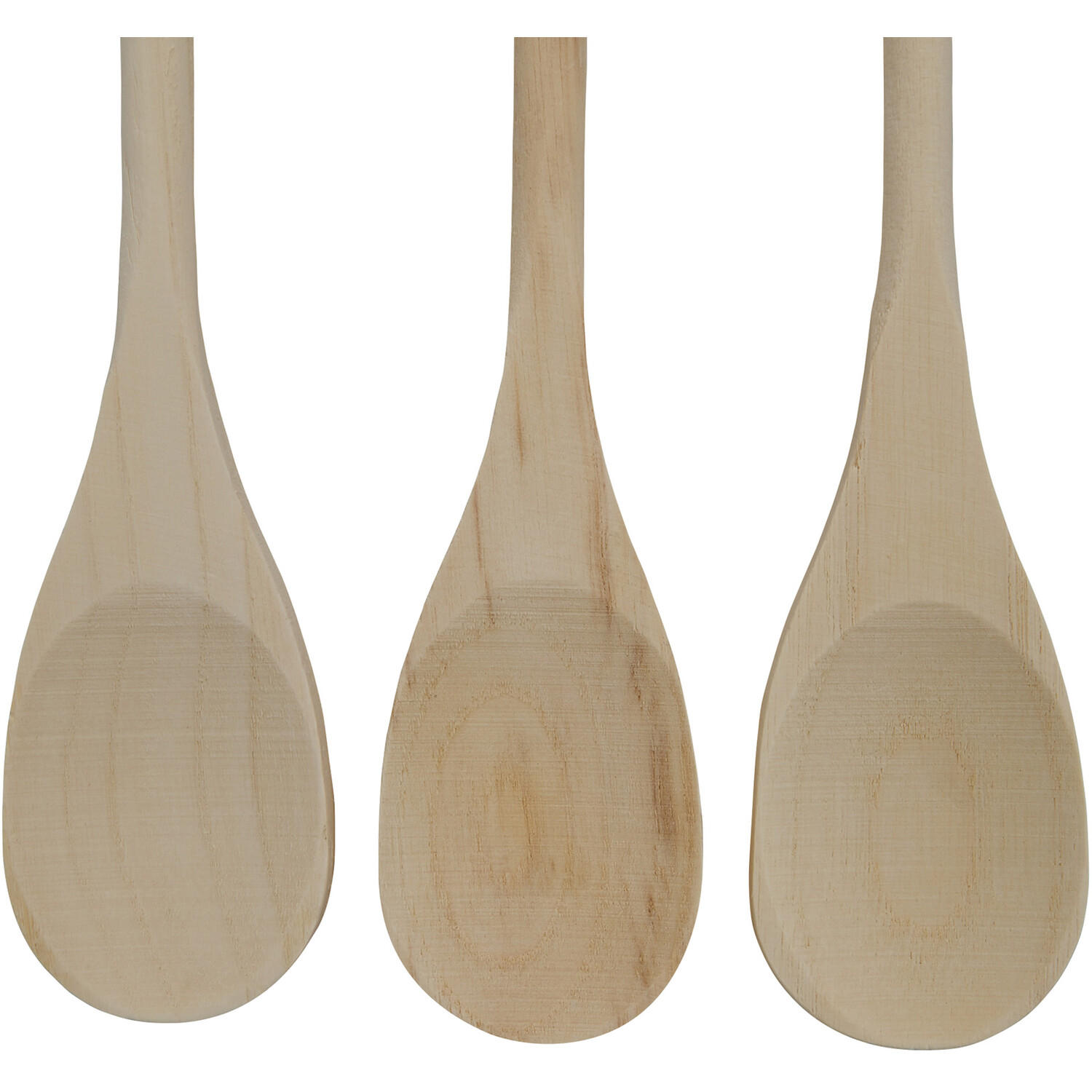 Pack of 3 Wooden Spoons - Natural Image 3