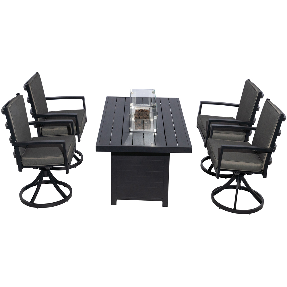 Furniture One 4 Seater Aluminium Garden Dining Set Image 3