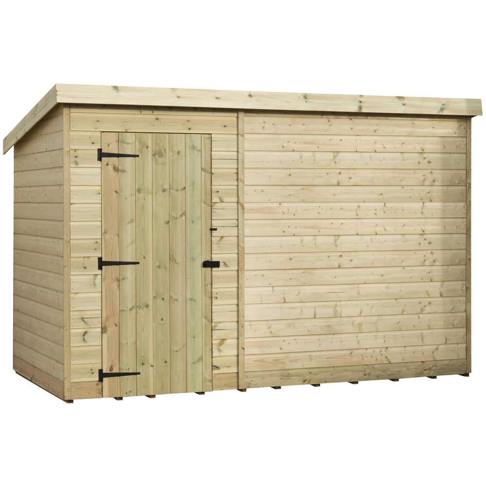 Empire Sheds 1000 10 x 3ft Tongue and Groove Pent Garden Shed Image 1