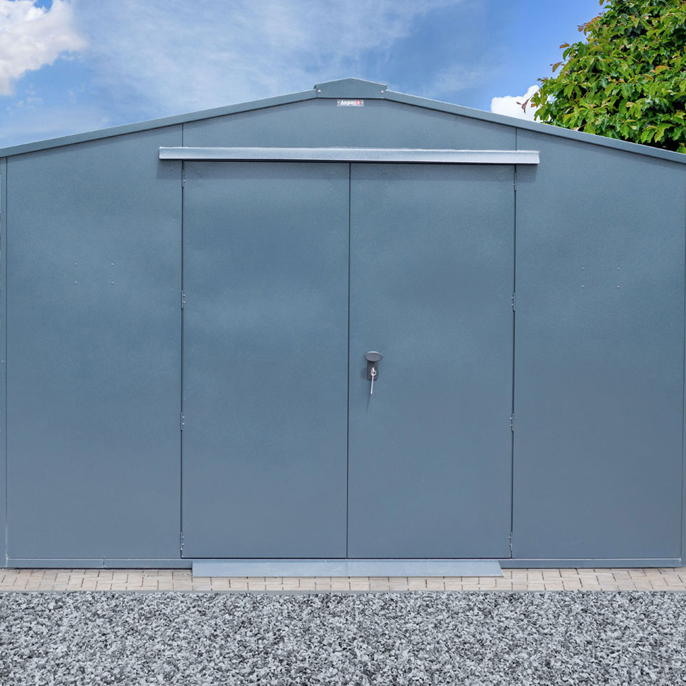 Asgard Garrison Secured by Design 10 x 18ft Green Metal Workshop Shed with Floor and 5 Point Locking Image 9