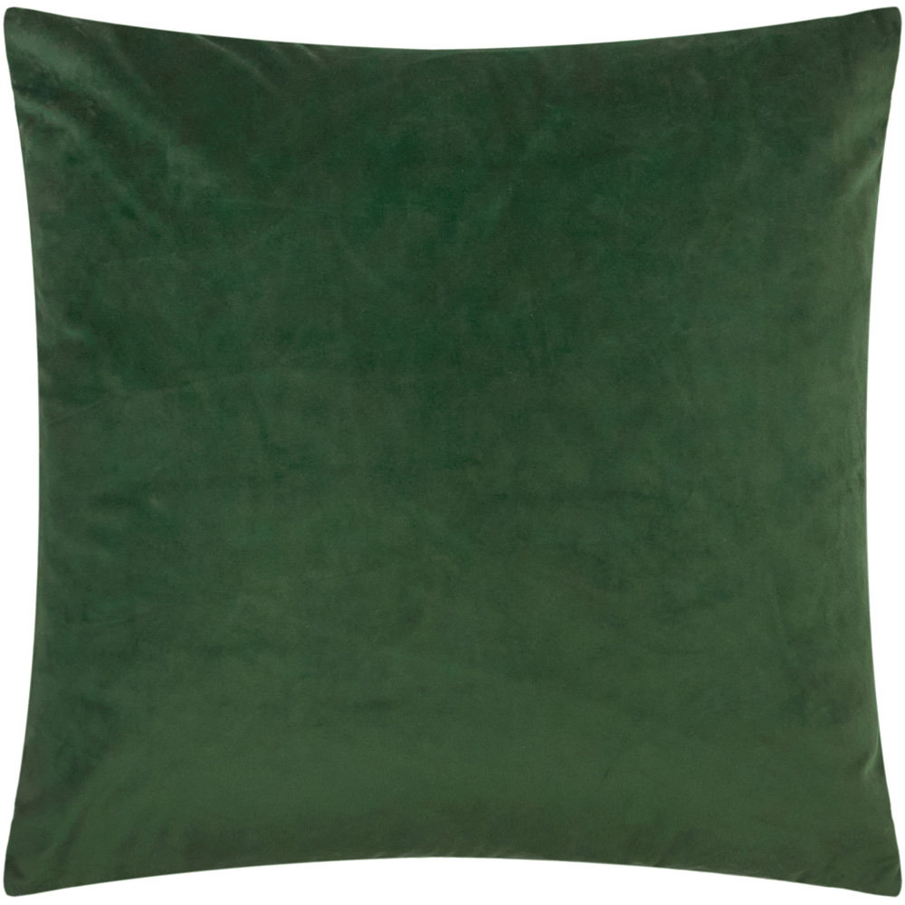 Furn Winter Pines Spruce Green Faux Fur Cushion 43 x 43cm Image 3