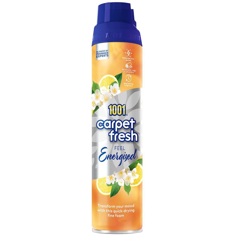 1001 Carpet Fresh Feel Energised Upholstery Odour Remover Spray 300ml 6 Pack Image 3