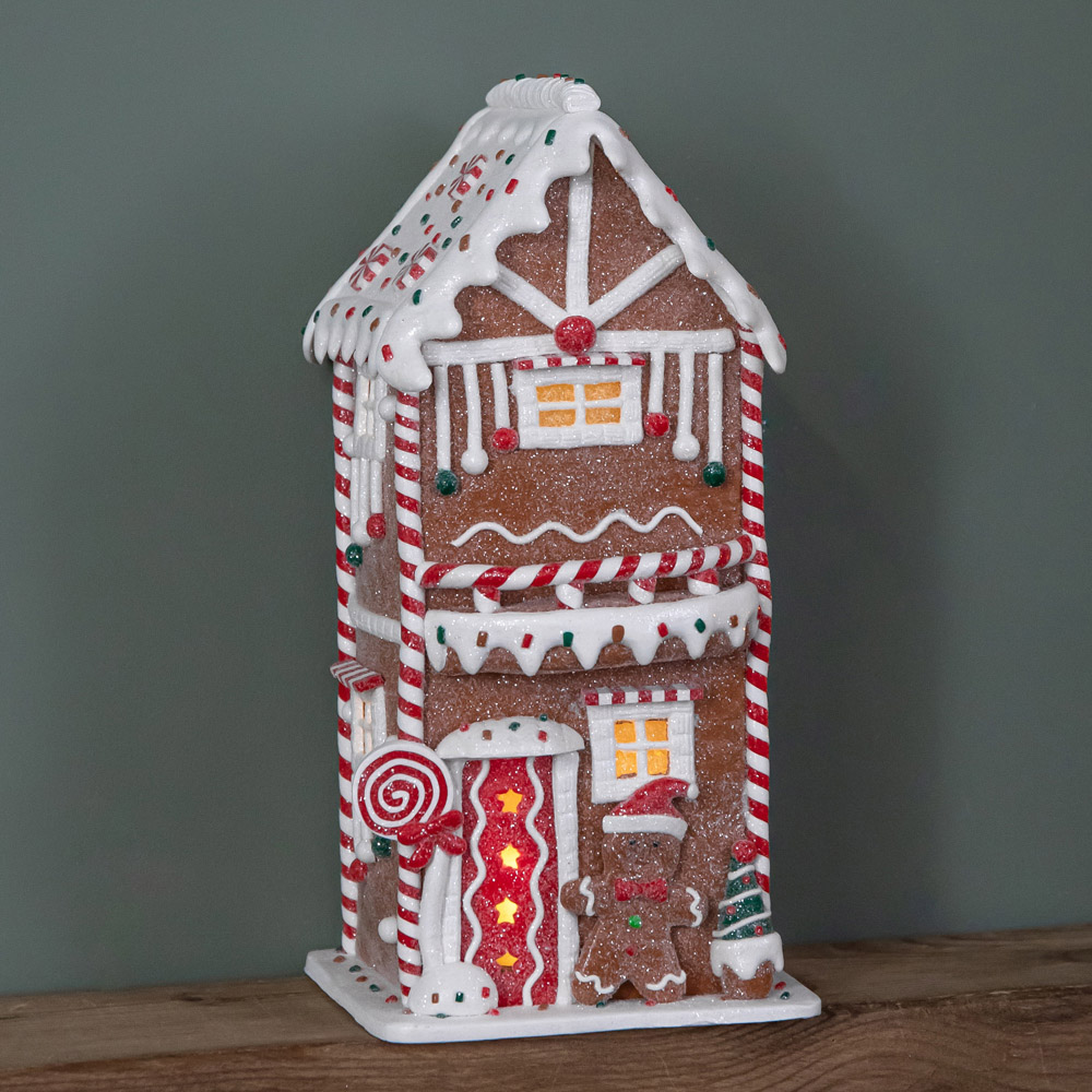 Samuel Alexander Warm White LED Gingerbread Candy House Christmas Decoration 29cm Image 7