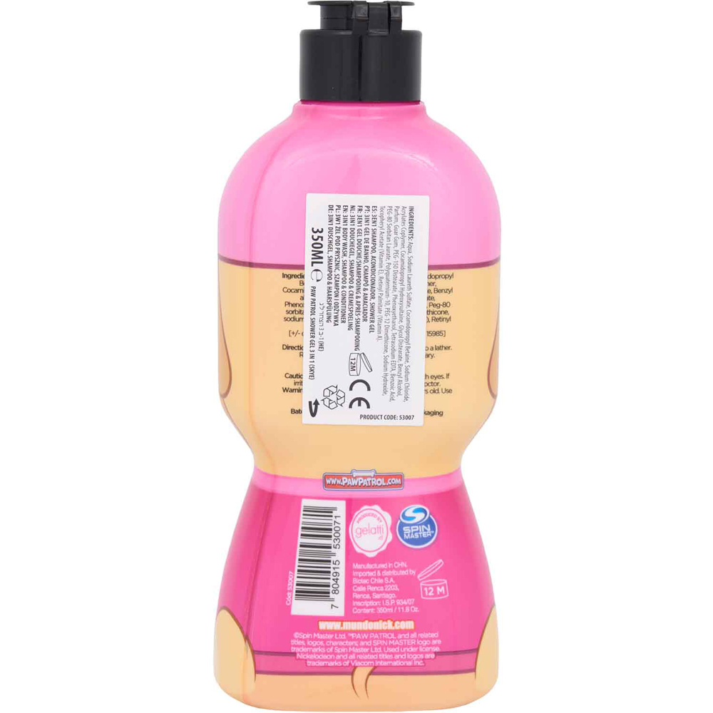 Paw Patrol Skye 3 in 1 Shower Gel Image 2