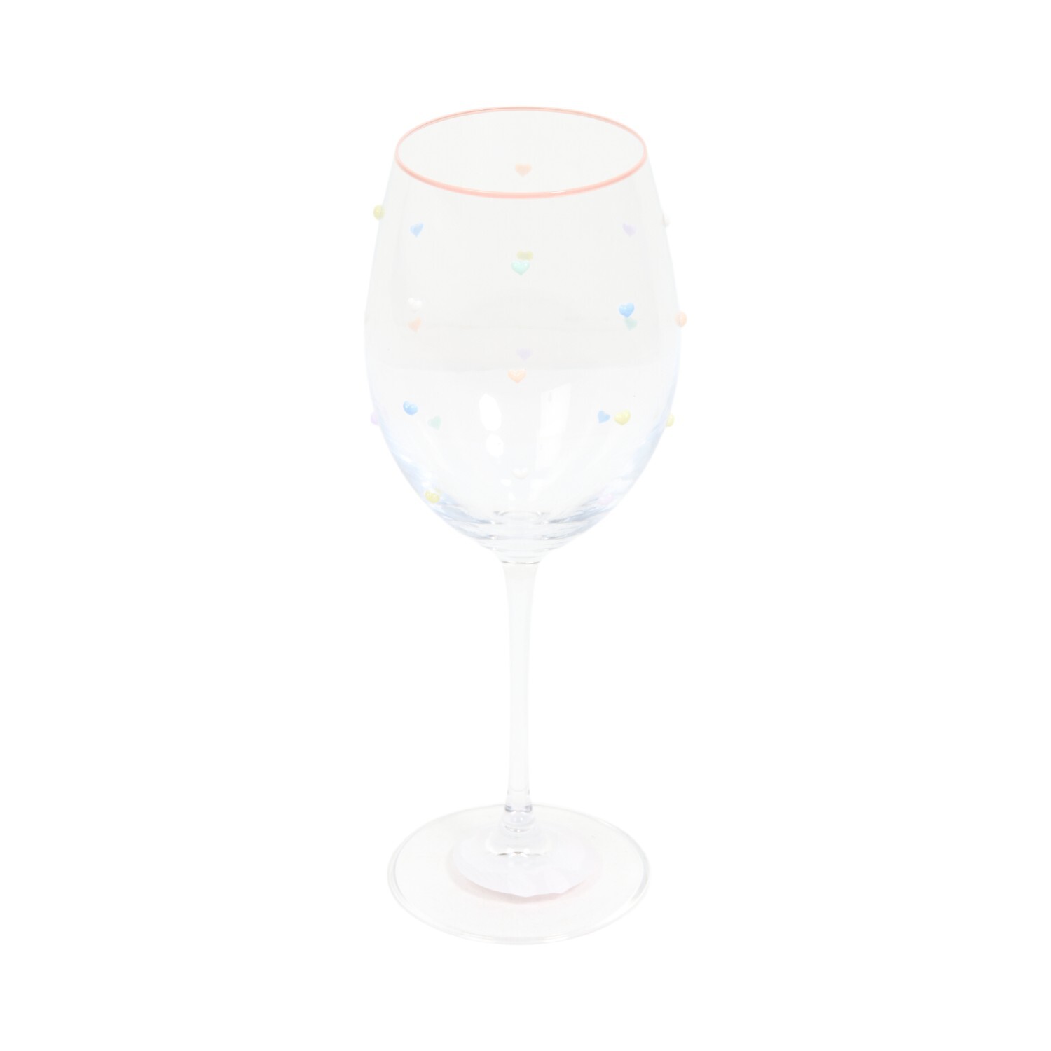 Love Hearts Wine Glass Image 4