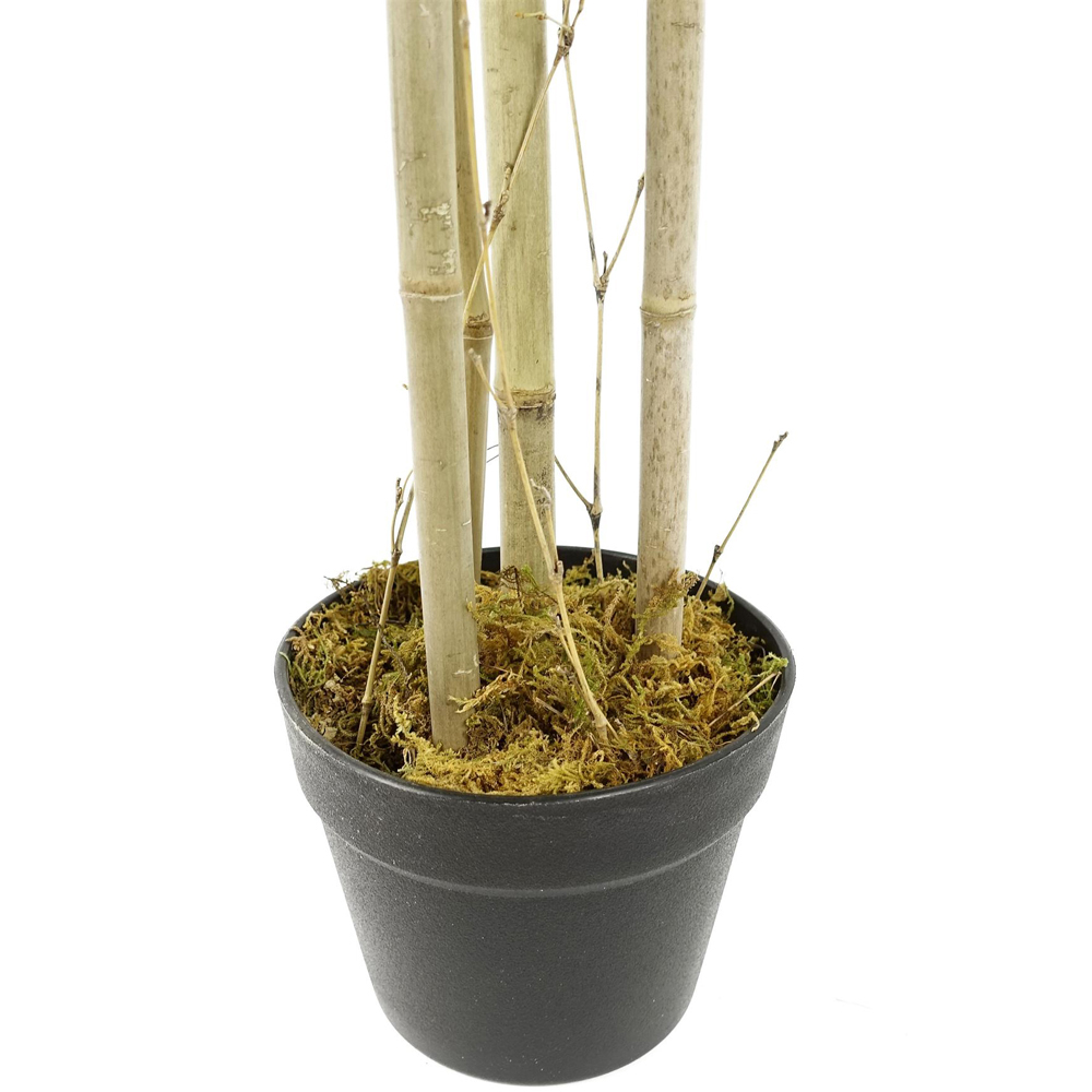 Leaf Green Bamboo Artificial Plant in Pot 4ft Image 2