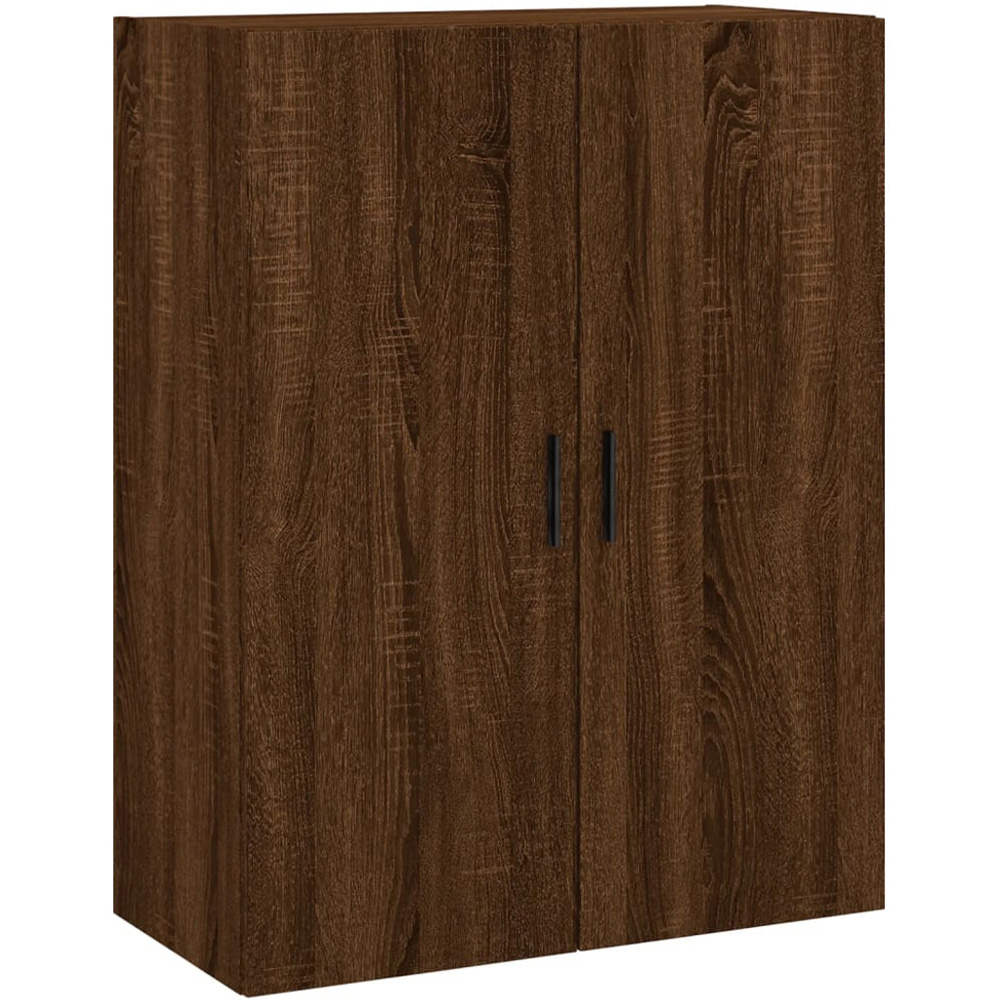 vidaXL 2 Door Brown Oak Wall Mounted Cabinet Image 2