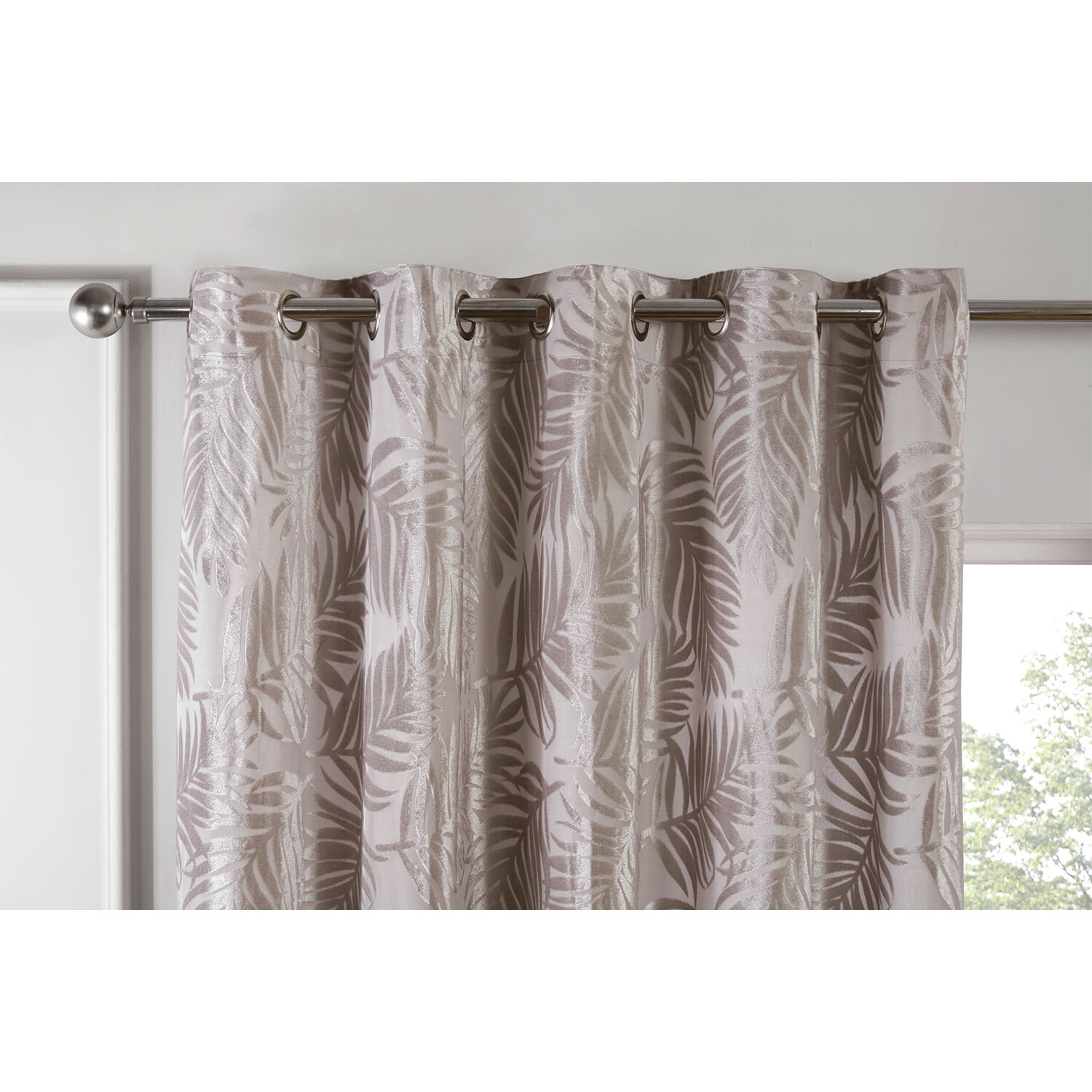 Divante Yasmin Ivory Eyelet Curtains 183 x 168cm Image 3