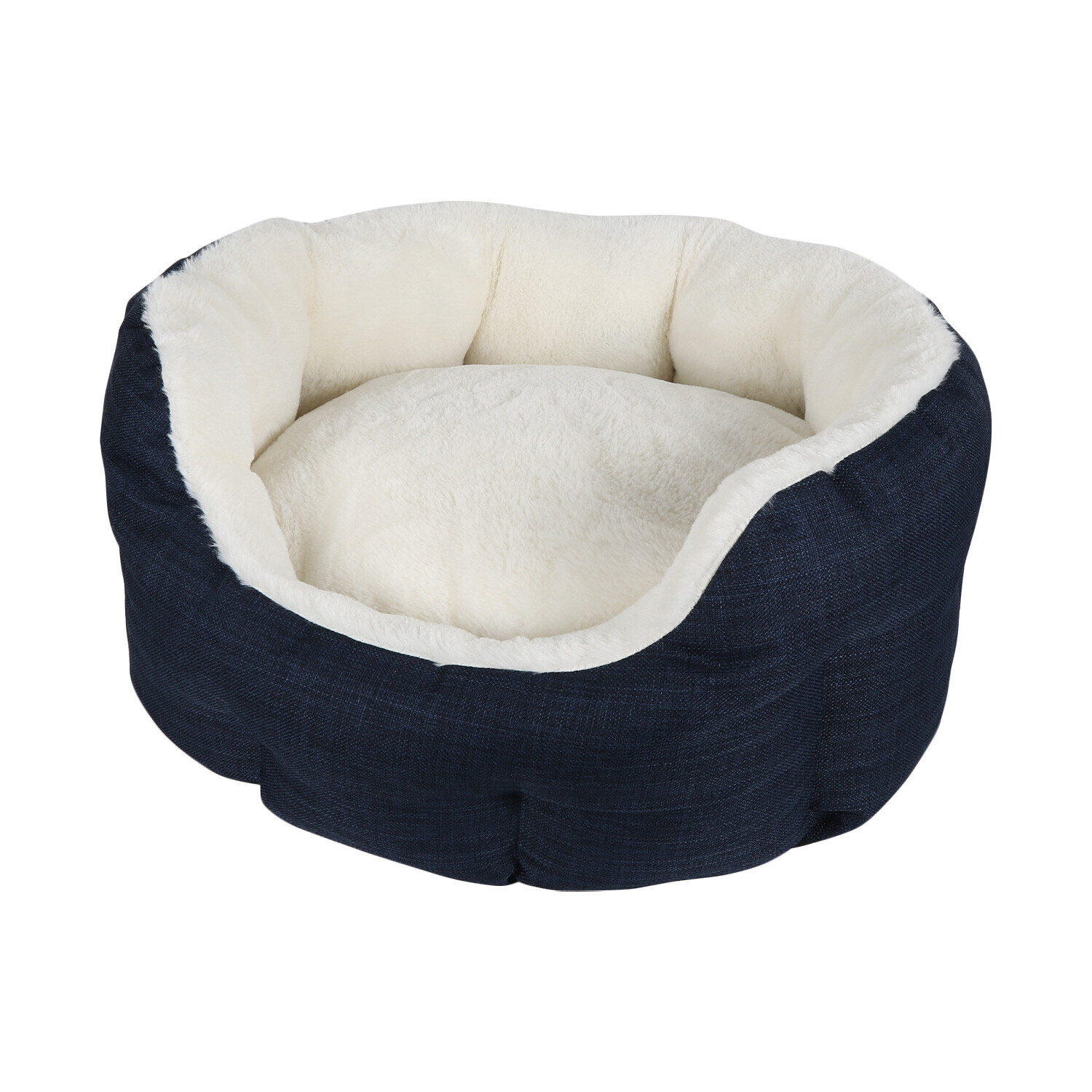 Luxurious Pet Bed Navy Small Image 2