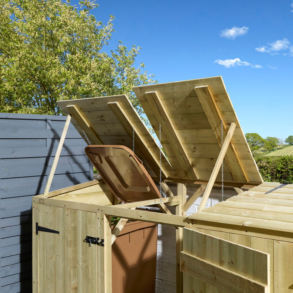 Rowlinson Premier Quadruple Shiplap Bin Store Image 3