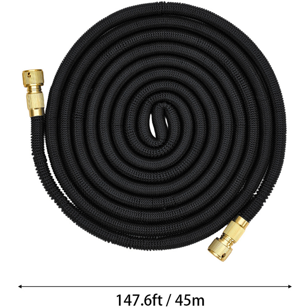Living and Home 45m Black Expandable Leakproof Garden Hose Image 5