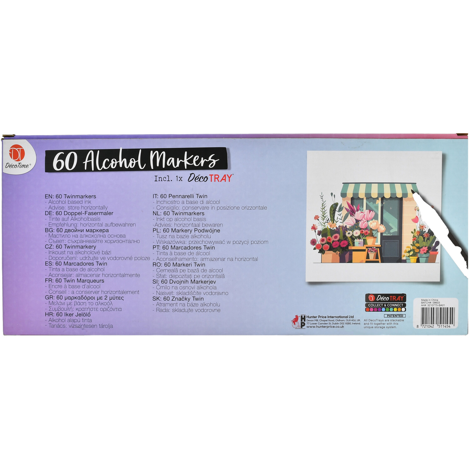 Pack of 60 DecoTime Alcohol Markers in Tray Image 3