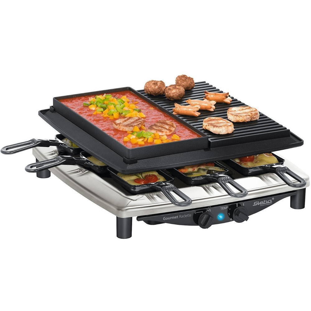 Steba Delux Quality Stone Raclette Grill with Griddle and Plancha Image 2
