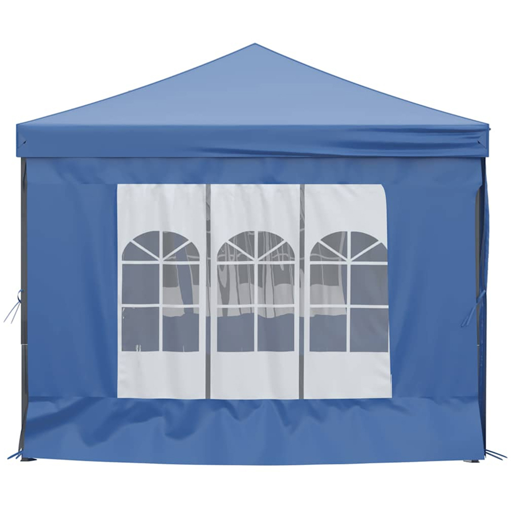 vidaXL 3 x 6m Blue Foldable Party Tent with Sidewalls Image 4