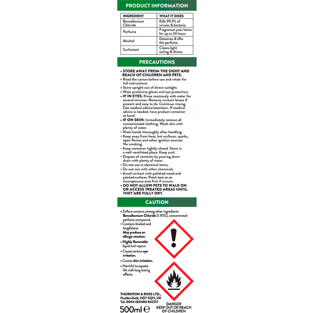 Zoflora All Purpose Concentrated Disinfectant Midnight Blooms Image 3