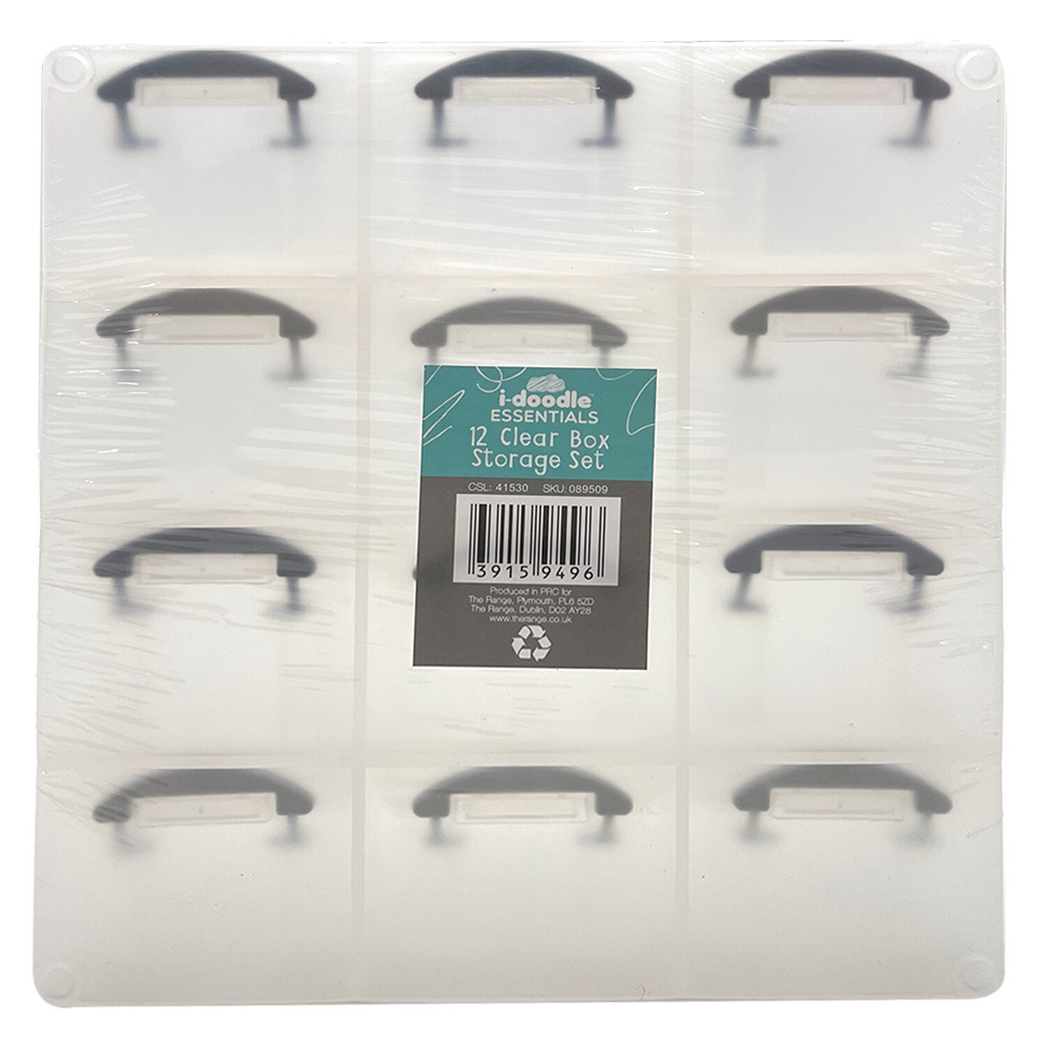 12 Piece Box Storage Set - Clear Image 1