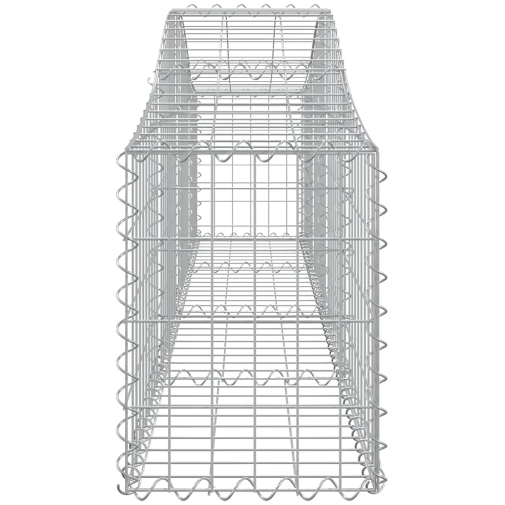 vidaXL Silver Galvanised Iron Gabion Basket 200 x 30 x 40/60cm 18 Pack Image 3