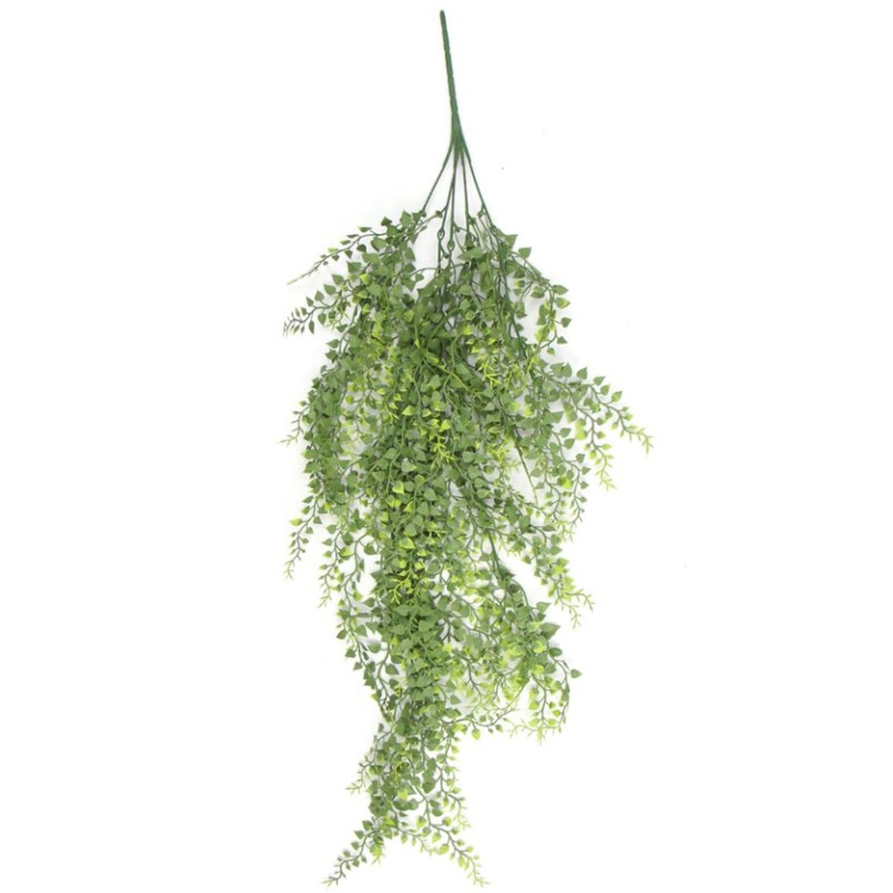 Leaf Trailing Button Fern Foliage Hanging UV and Fire Resistant Artificial Plant 82cm 6 Pack Image 3