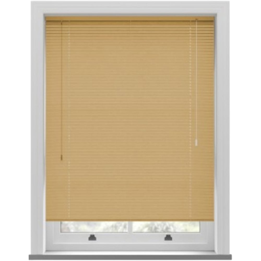 New Edge Blinds Wood Grain PVC Venetian Blind Natural 145cm Image 2