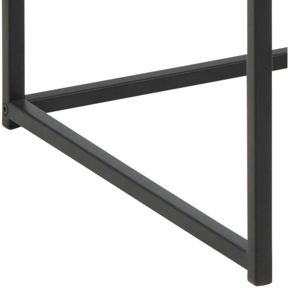 Florence Seaford Office Desk Black and Oak Image 7