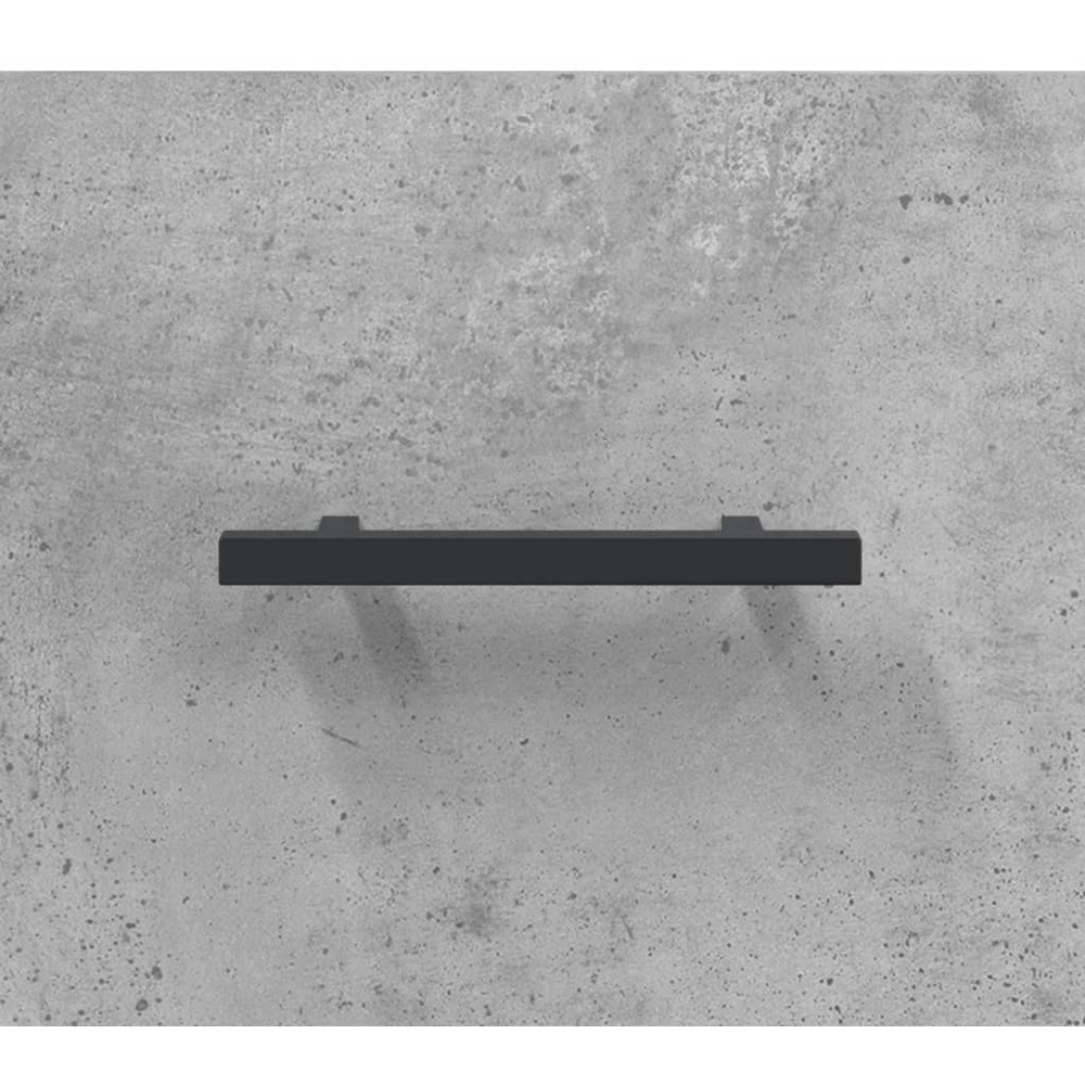 vidaXL Single Door 3 Drawer Concrete Grey Tall Highboard Image 9