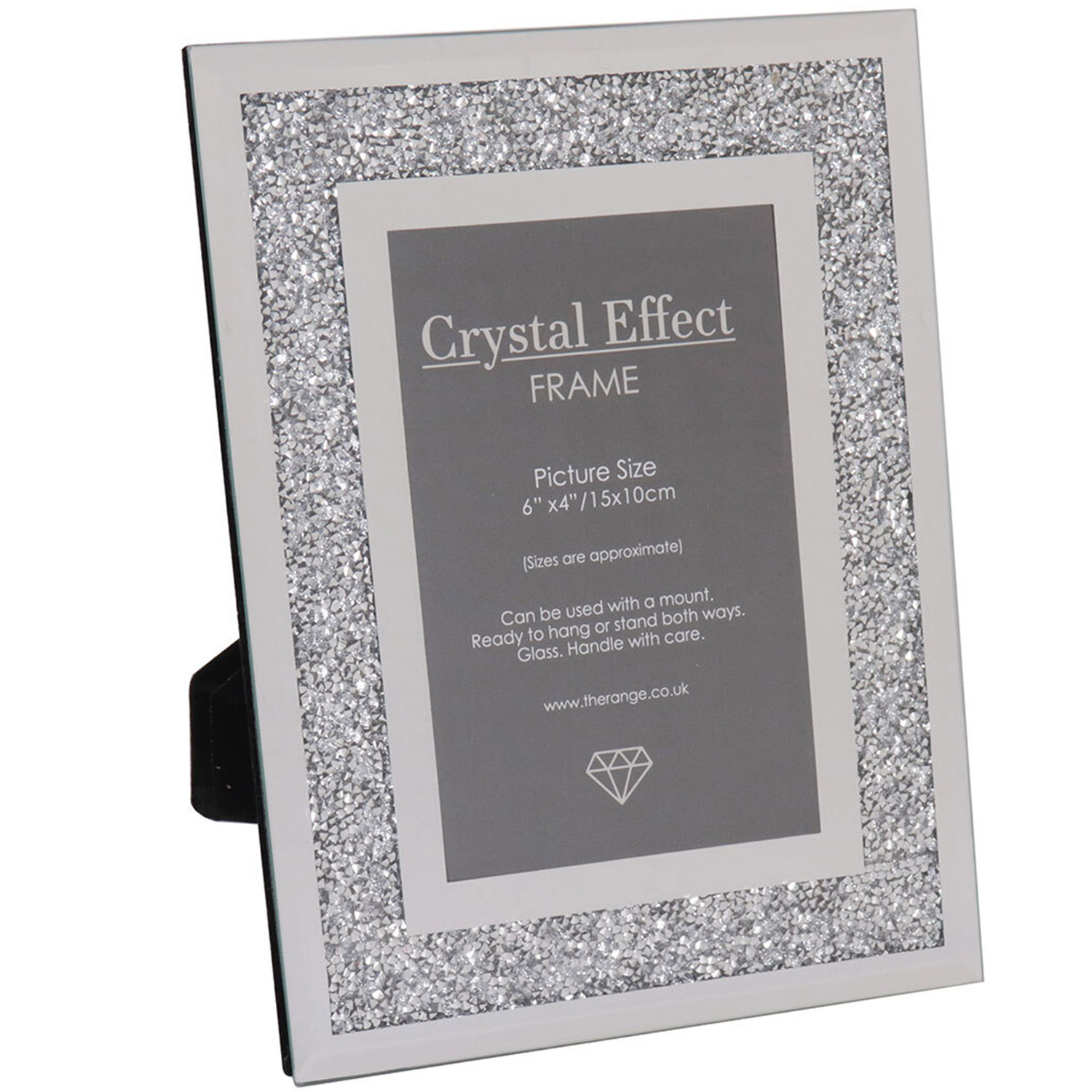 Jonas & James Silver Crystal Effect Frame 6 x 4 inch Image 1