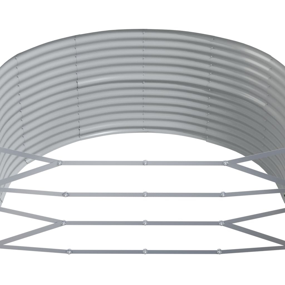 vidaXL Brown Galvanised Steel Raised Garden Bed 68 x 140 x 291cm Image 4