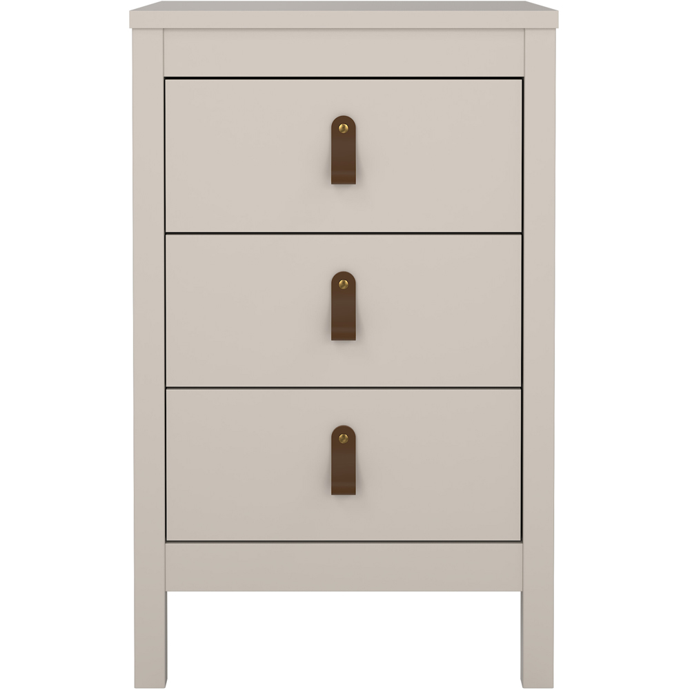 Florence Barcelona 3 Drawer Cashmere Bedside Table Image 3