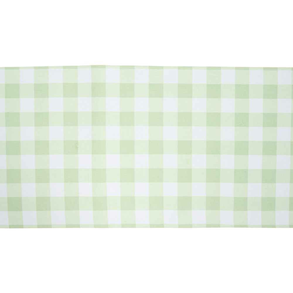 Gingham Bunny Table Runner Green Image 4
