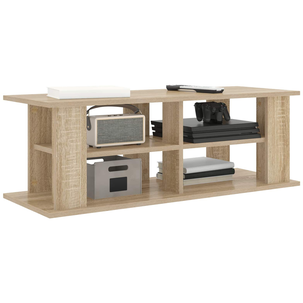 vidaXL 2 Shelf Sonoma Oak TV Stand Image 3