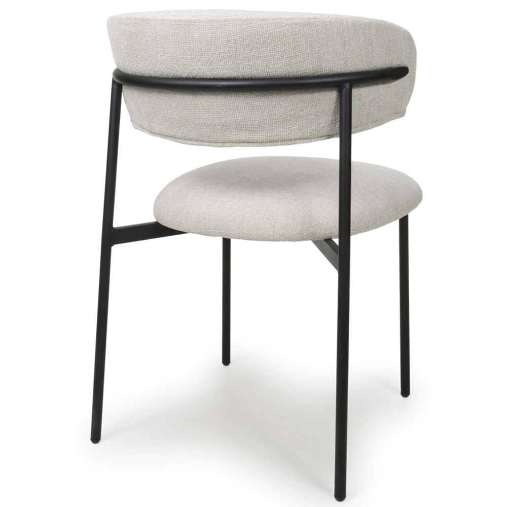 Shankar Marisa Set of 2 Natural Linen Dining Chair Image 3