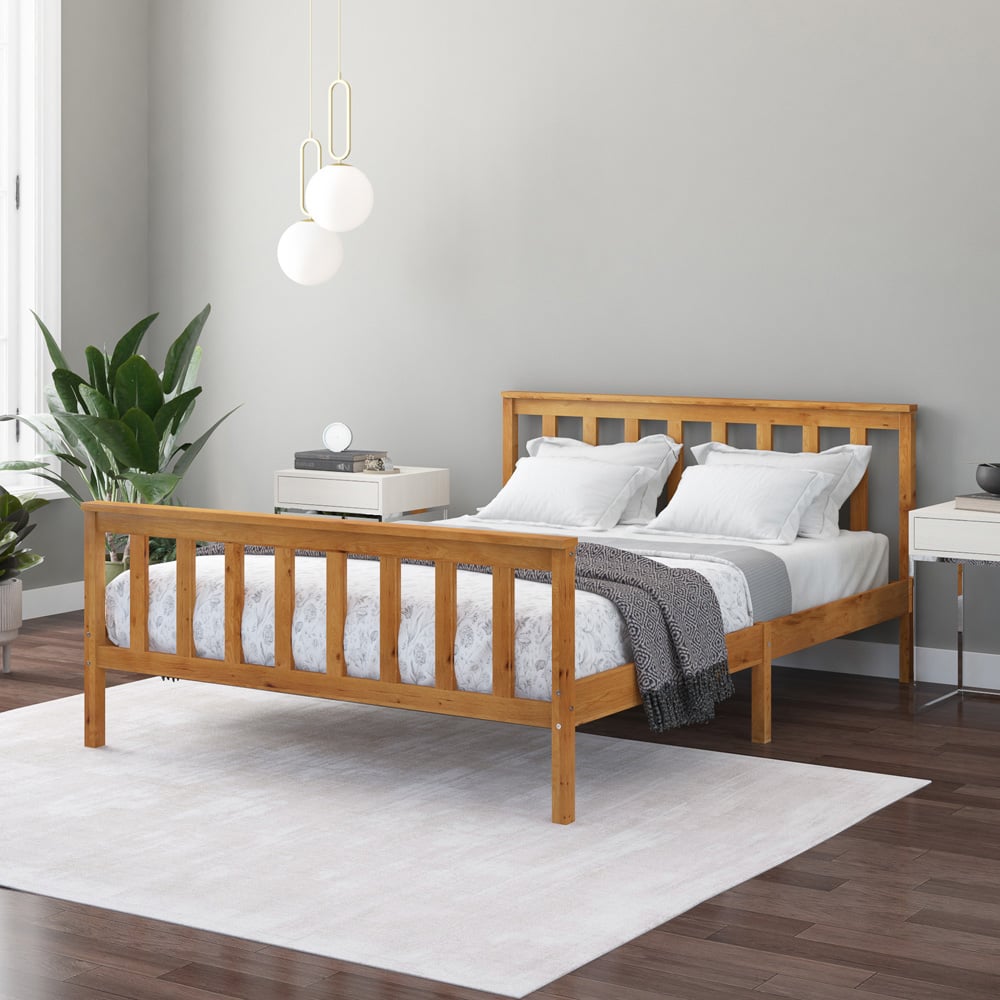 Aspire Atlantic Small Double Natural Bed Frame Image 7